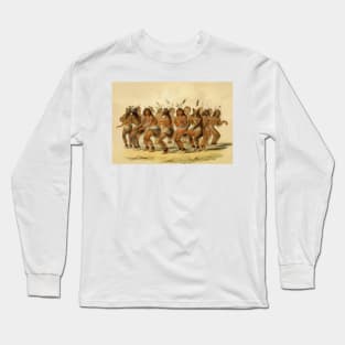 The Bear Dance by George Catlin Long Sleeve T-Shirt